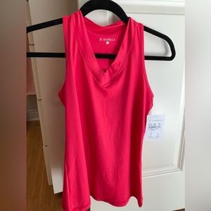 Ladies SofiBella Red Athletic Shirt
